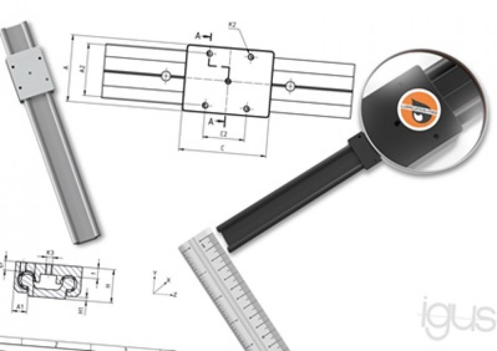 igus Expands drylin W Series with Compact Installation Size 06