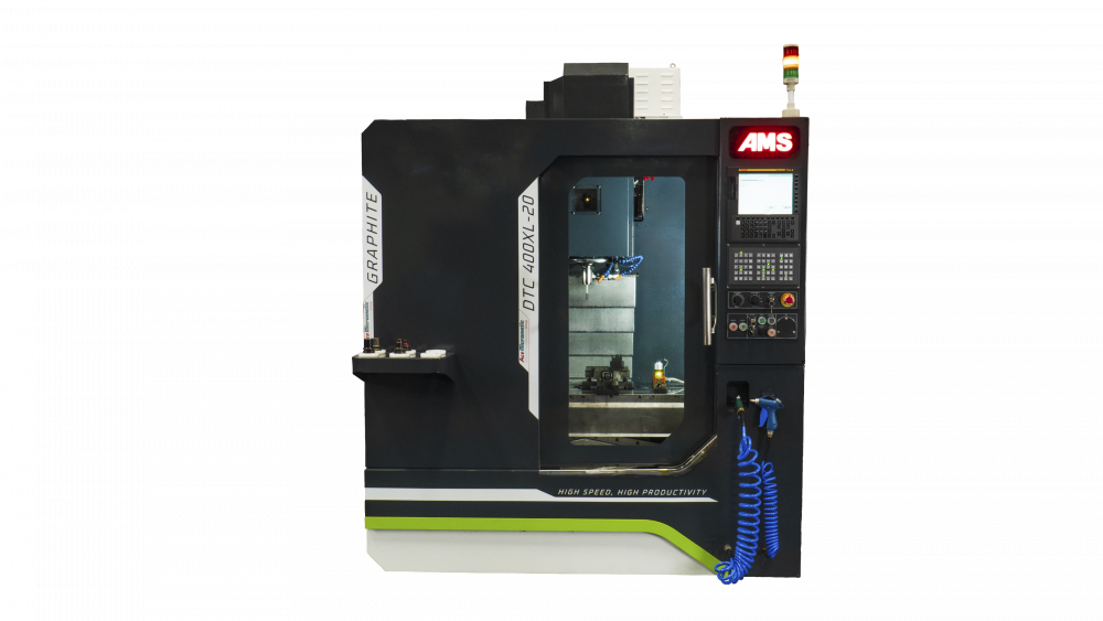 High-Speed Drill Tap Center - AMS DTC 400XL-20 for Graphite Component Machining