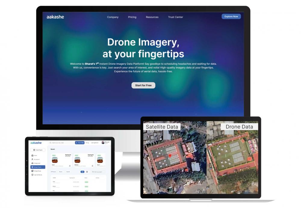 Aakashe Launches Bharat’s First Instant Drone Imagery Platform